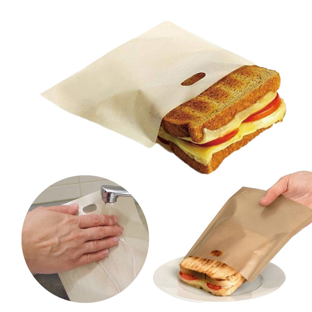 Non-stick Reusable Toaster Bags – Heat-Resistant Grilled Cheese Toaster Bag for Sandwiches Pastries Pizza Slices8 Non-stick Reusable Toaster Bags - Heat-Resistant Grilled Cheese Toaster Bag for Sandwiches Pastries Pizza Slices