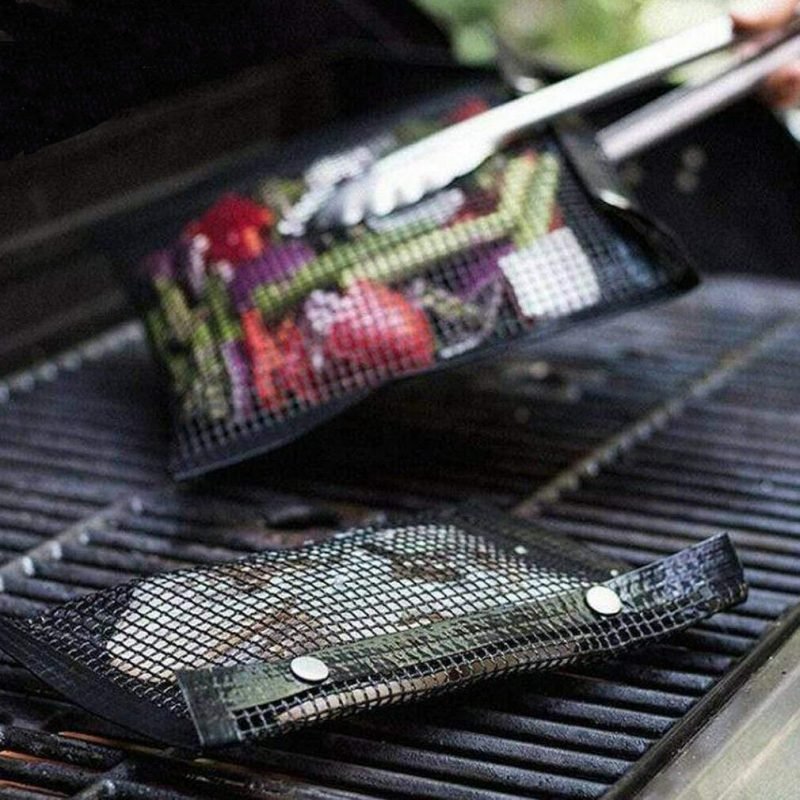 Reusable Nonstick BBQ Mesh Grilling Bag Ningbo Yinzhou Tianyu